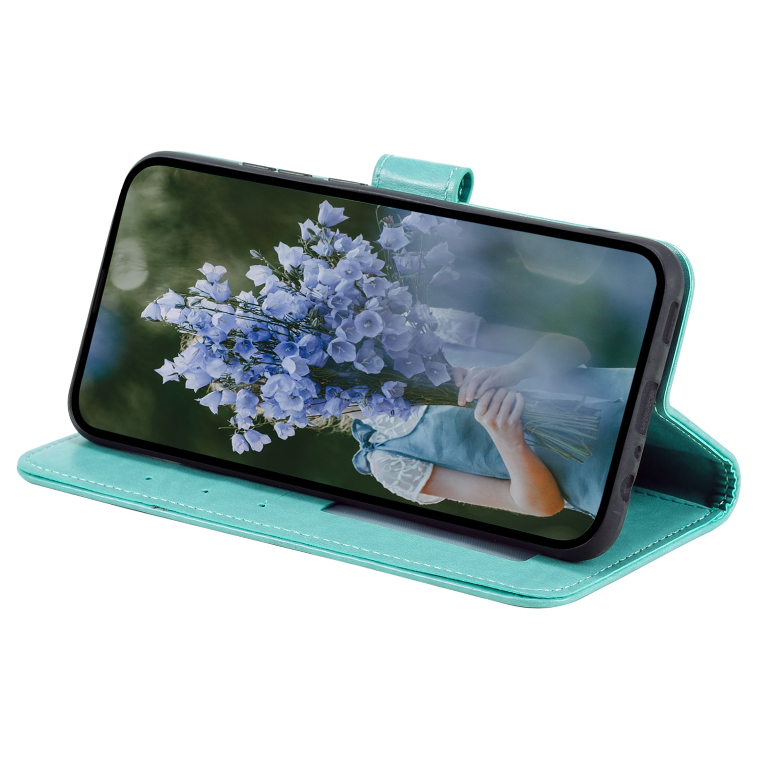 Nahkakotelo Mandala Samsung Galaxy A17 Vihreä