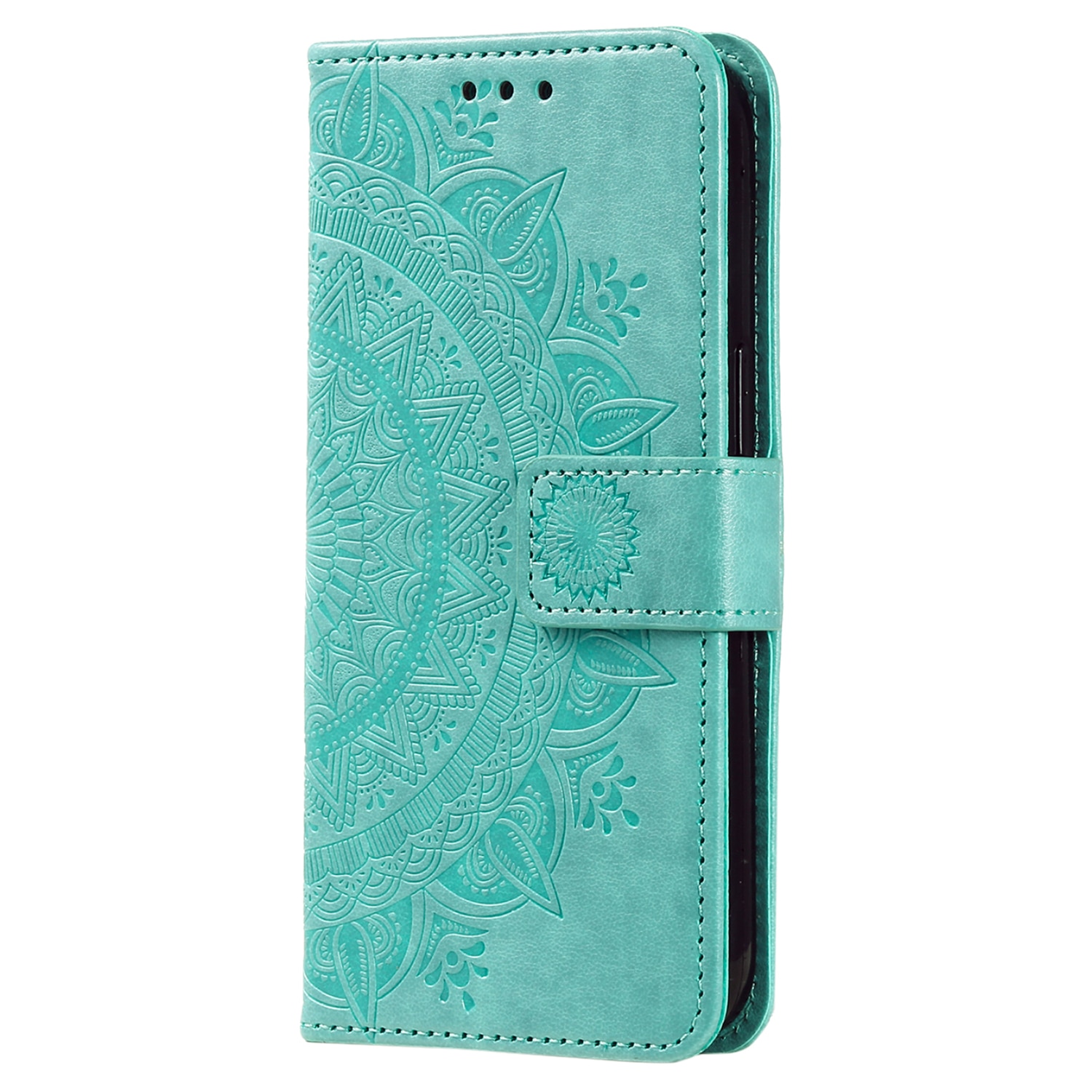 Nahkakotelo Mandala Samsung Galaxy A17 Vihreä