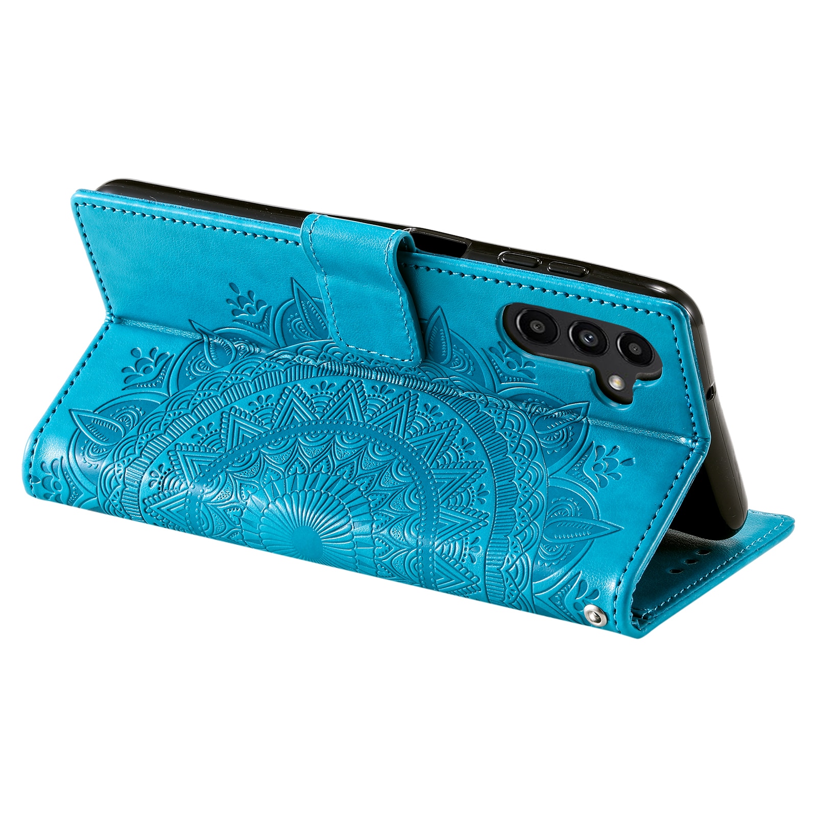 Nahkakotelo Mandala Samsung Galaxy A17 Sininen