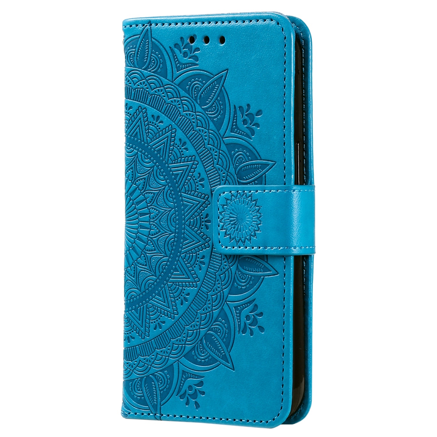 Nahkakotelo Mandala Samsung Galaxy A17 Sininen
