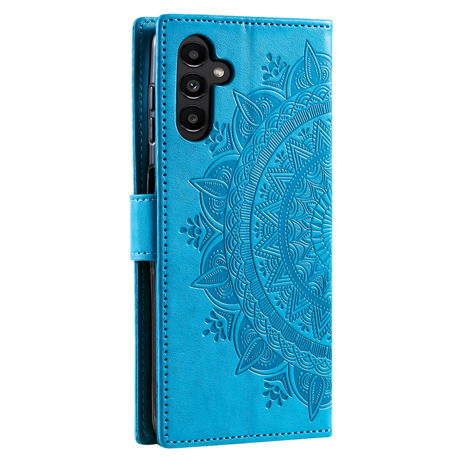 Nahkakotelo Mandala Samsung Galaxy A17 Sininen