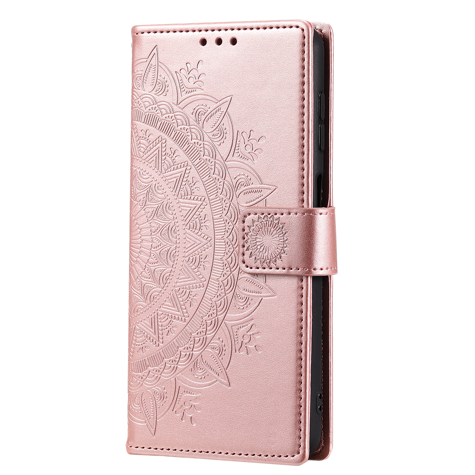 Nahkakotelo Mandala Samsung Galaxy A17 Ruusukulta