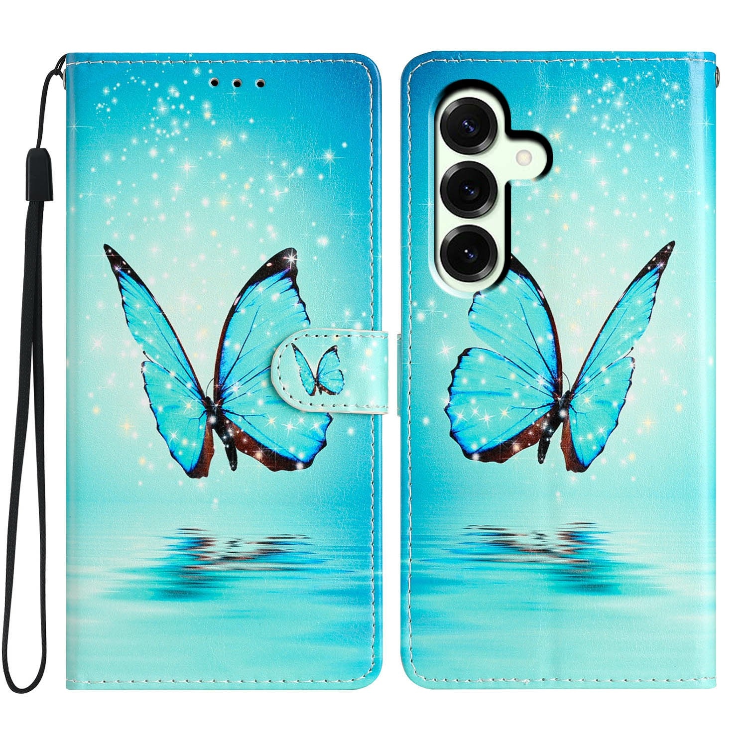 Suojakotelo Samsung Galaxy S25 FE siniset perhoset