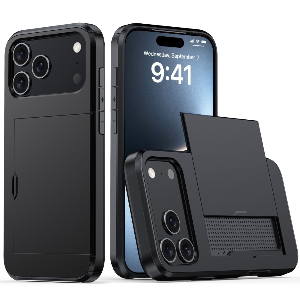 Case Cardslot iPhone 17 Pro Musta