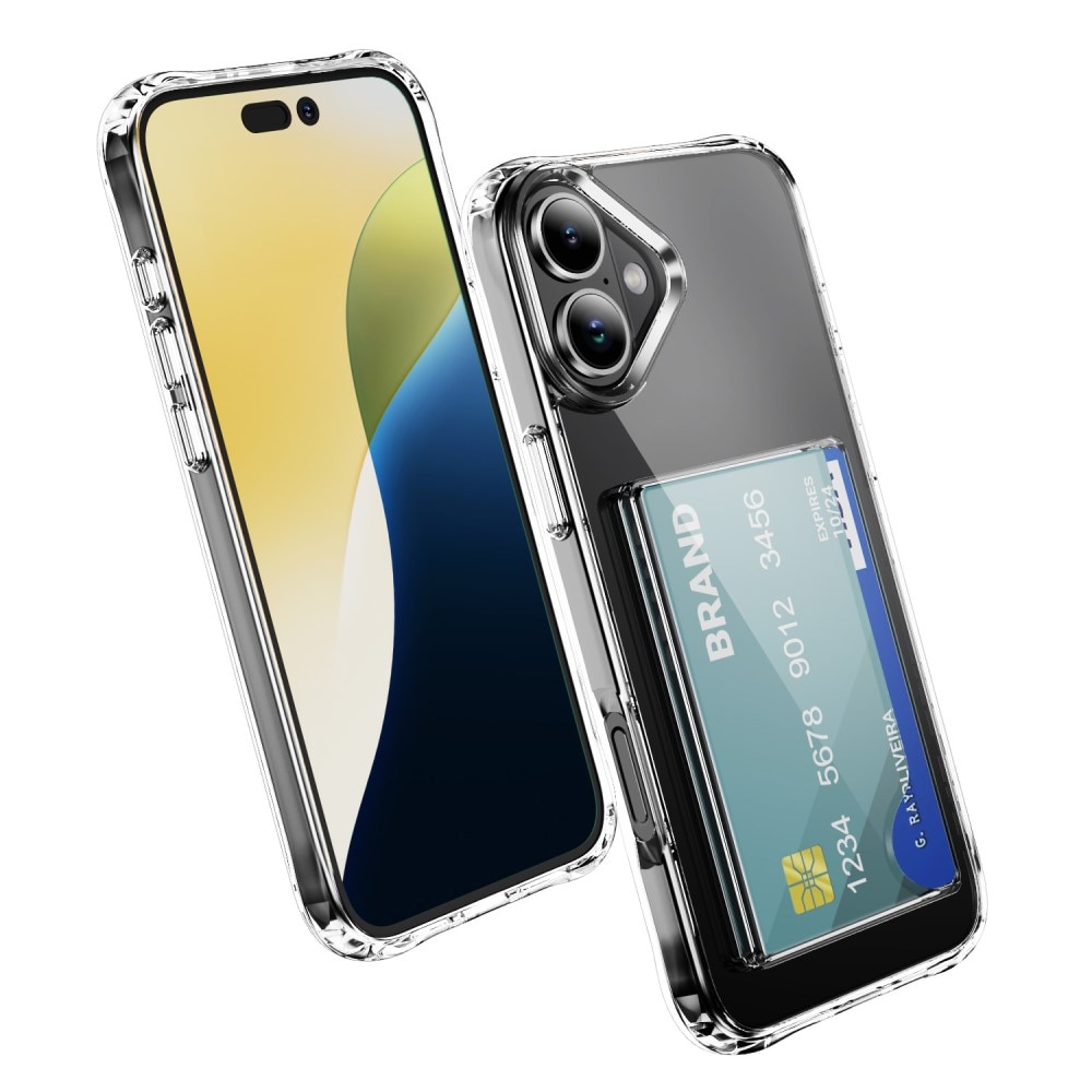 Hybridikuori Korttitaskulla iPhone 17 Kirkas