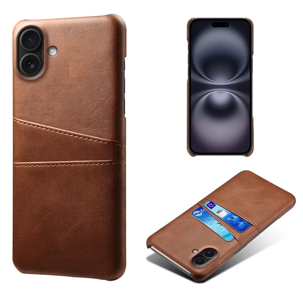Card Slots Case iPhone 17 Ruskea