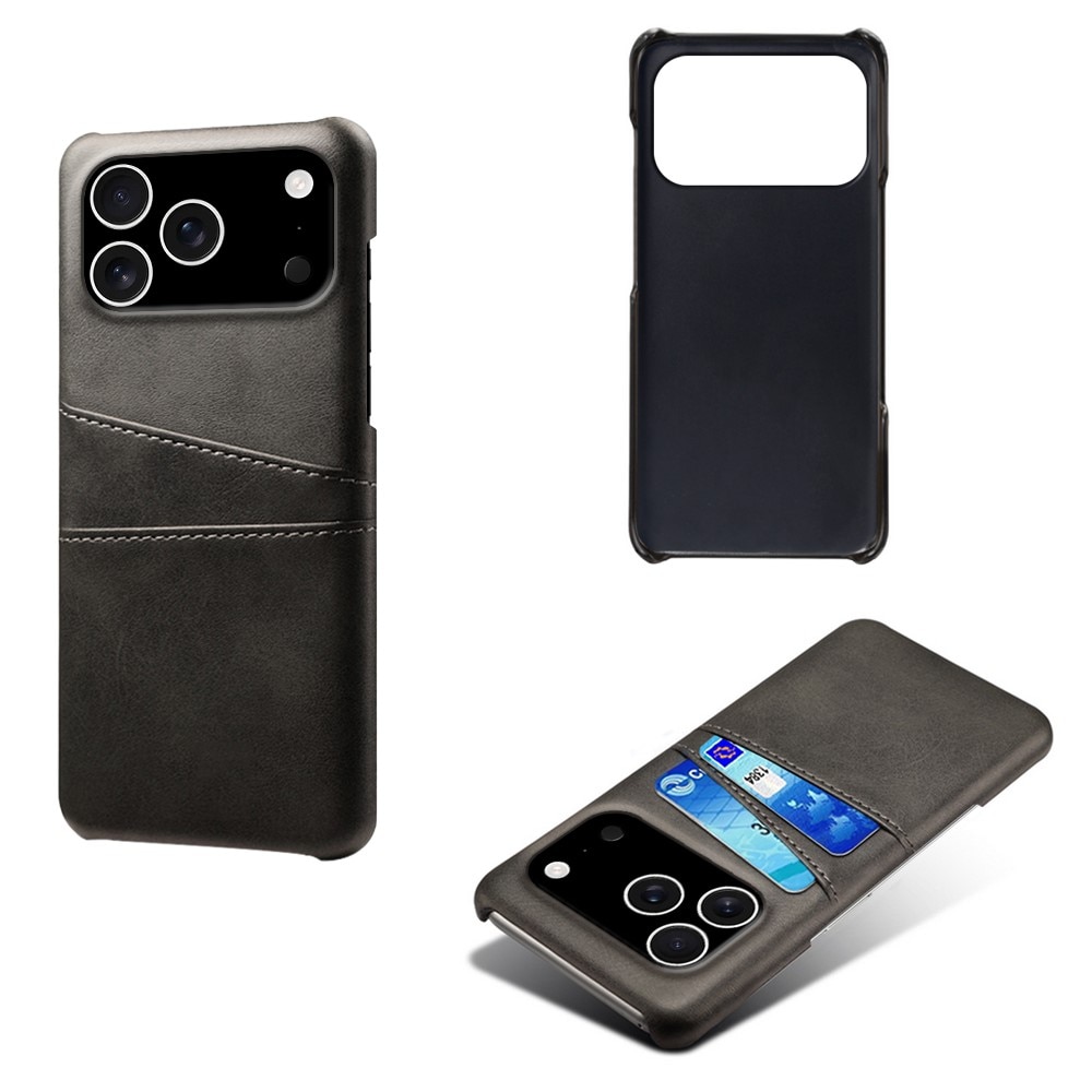 Card Slots Case iPhone 17 Pro Musta
