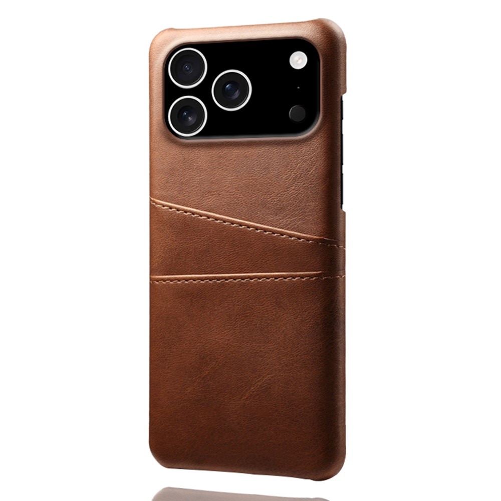 Card Slots Case iPhone 17 Pro Ruskea