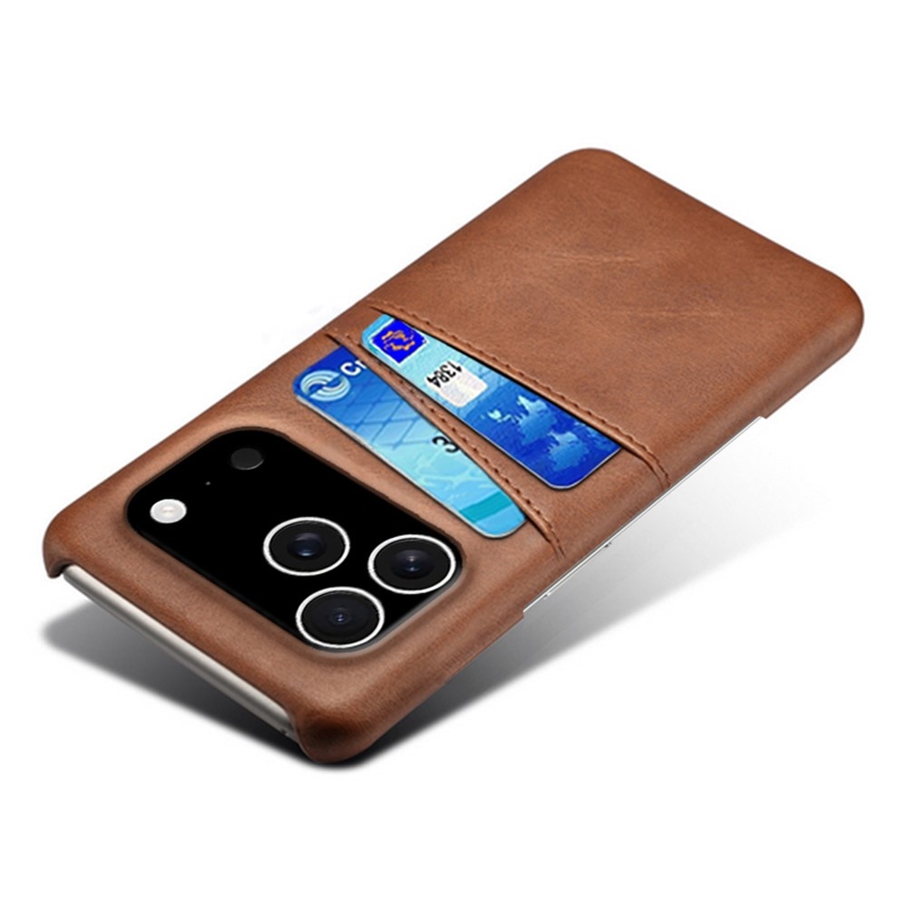 Card Slots Case iPhone 17 Pro Ruskea