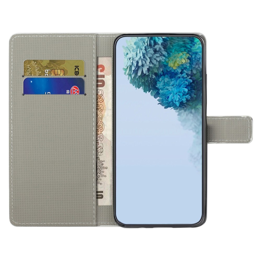 Samsung Galaxy A14 Lompakkokotelo sininen perhonen