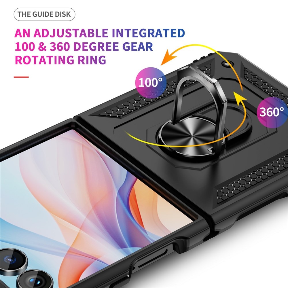 Hybridikuori Tech Ring Samsung Galaxy Z Flip 7 musta