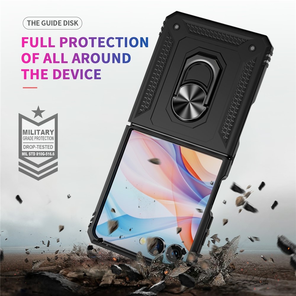 Hybridikuori Tech Ring Samsung Galaxy Z Flip 7 musta