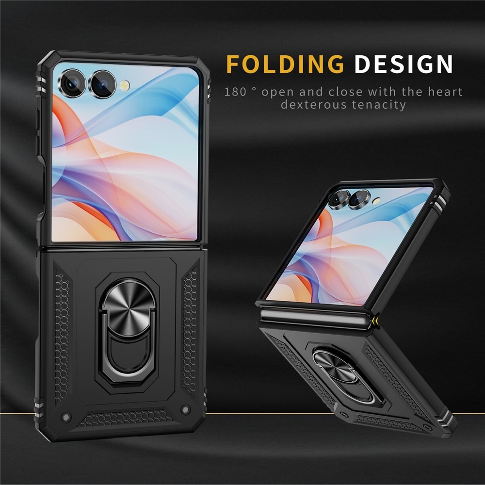 Hybridikuori Tech Ring Samsung Galaxy Z Flip 7 musta