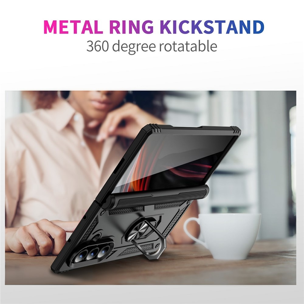 Hybridikuori Tech Ring Samsung Galaxy Z Fold 7 musta