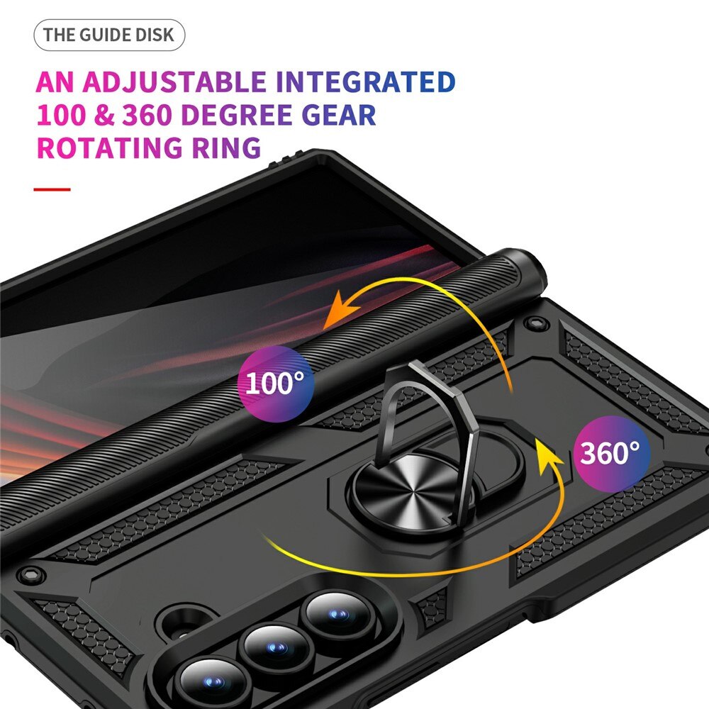 Hybridikuori Tech Ring Samsung Galaxy Z Fold 7 musta