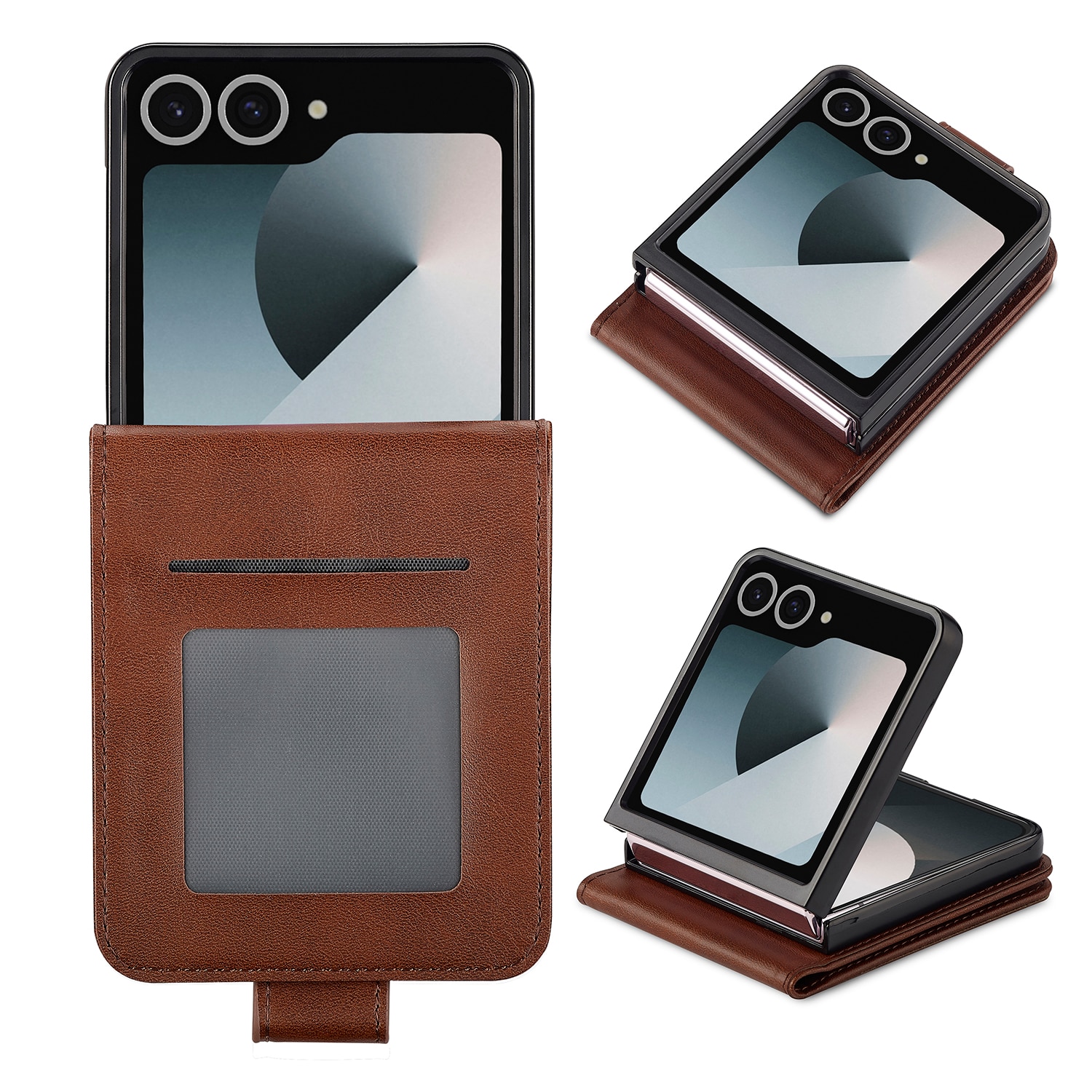 Lompakkokotelot Samsung Galaxy Z Flip 7 Ruskea