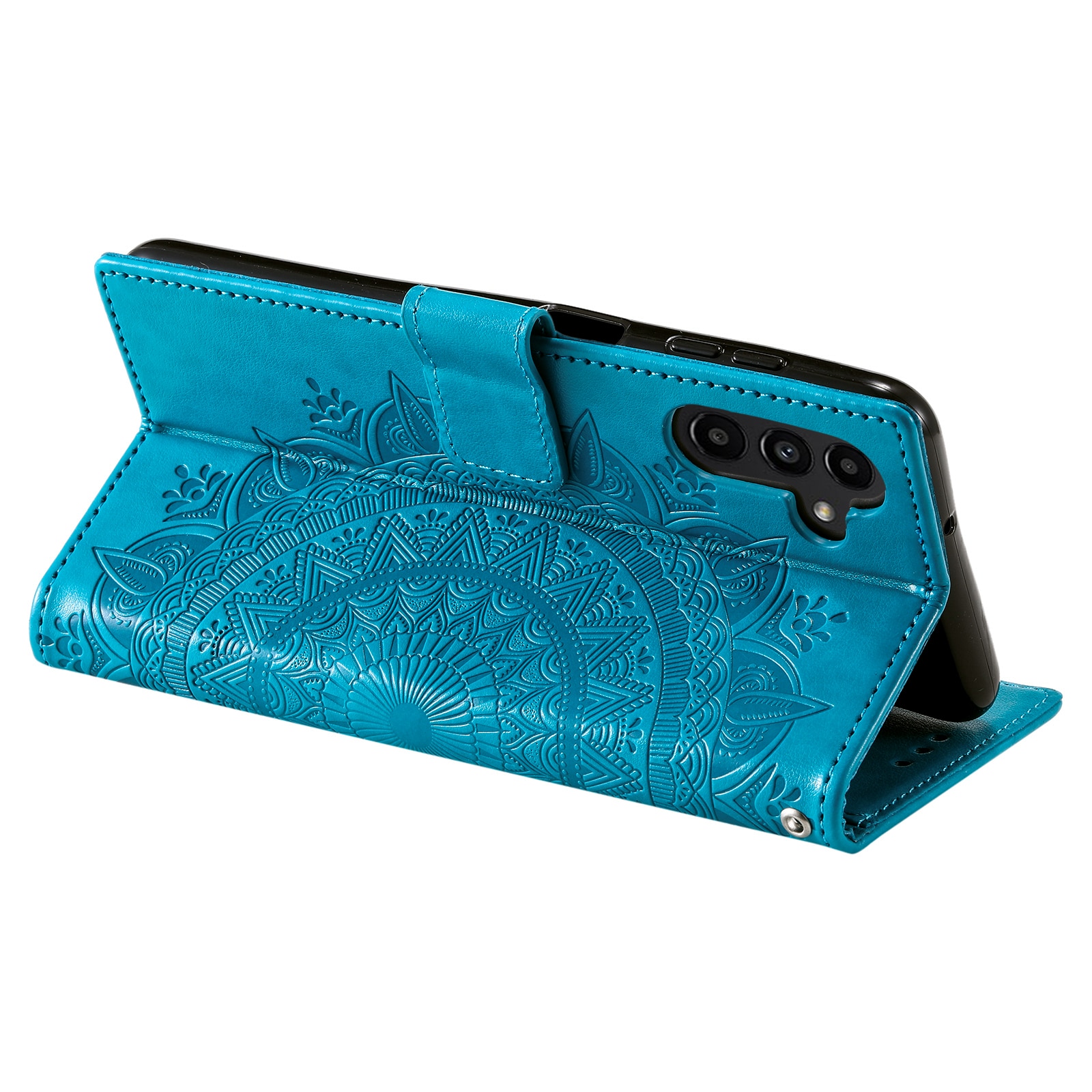 Nahkakotelo Mandala Samsung Galaxy S25 FE Sininen