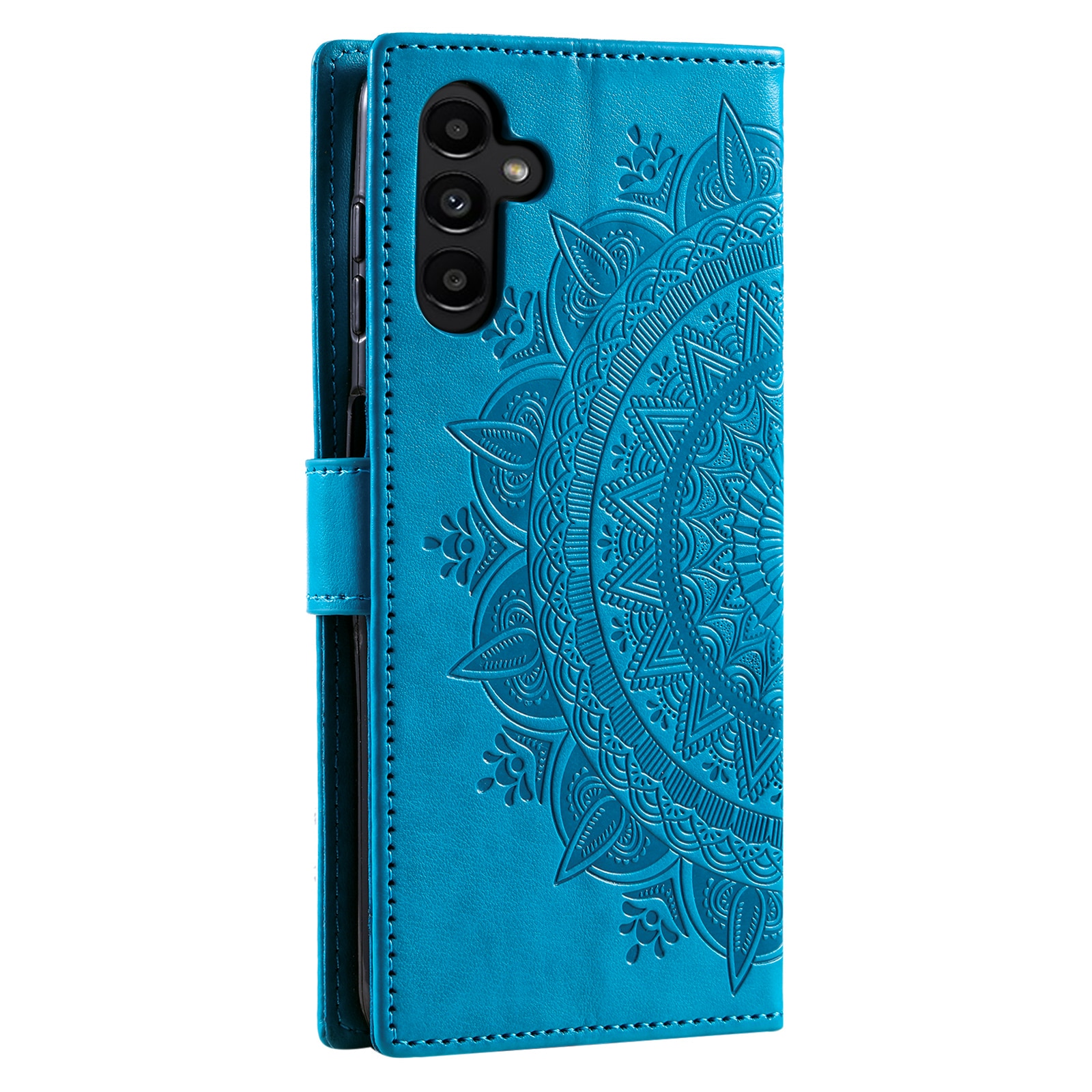 Nahkakotelo Mandala Samsung Galaxy S25 FE Sininen
