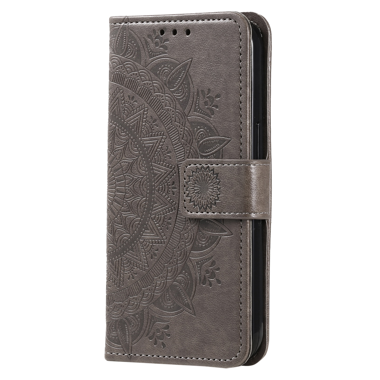 Nahkakotelo Mandala Samsung Galaxy S25 FE Harmaa