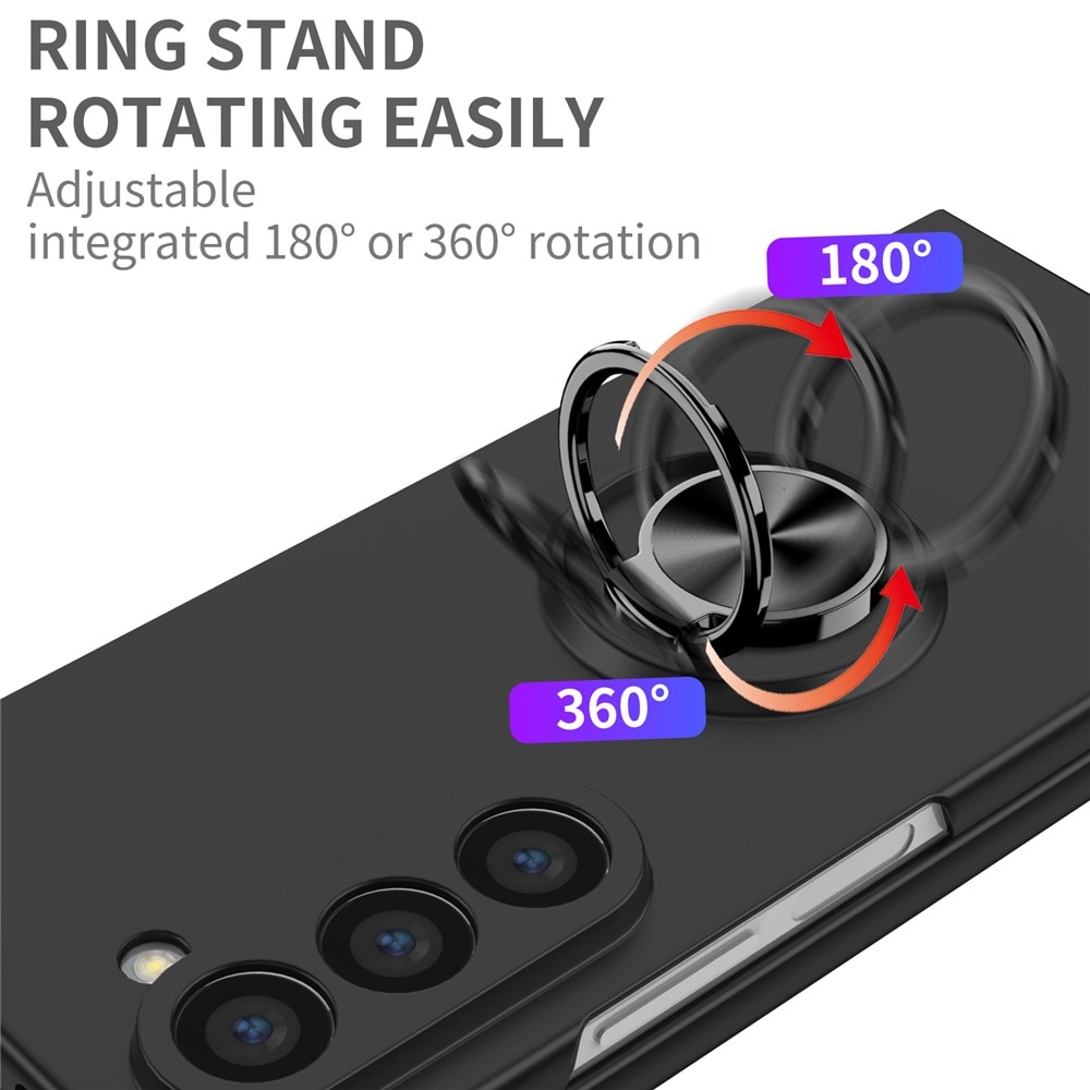 Samsung Galaxy Z Fold 7 Kuori magneettinen rengaspidikkeellä musta