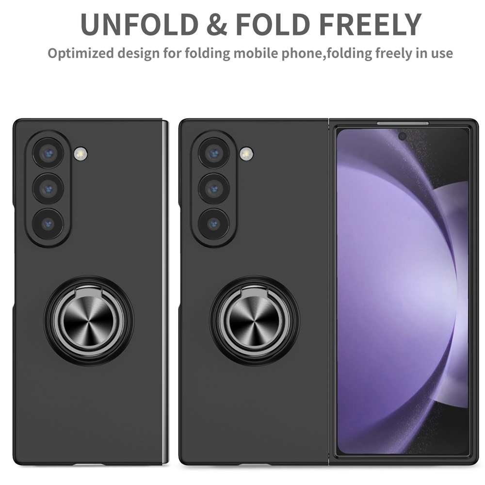 Samsung Galaxy Z Fold 7 Kuori magneettinen rengaspidikkeellä musta