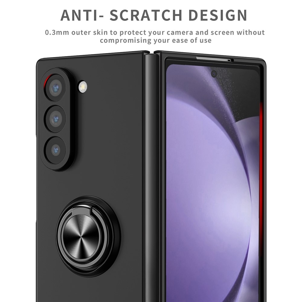 Samsung Galaxy Z Fold 7 Kuori magneettinen rengaspidikkeellä musta