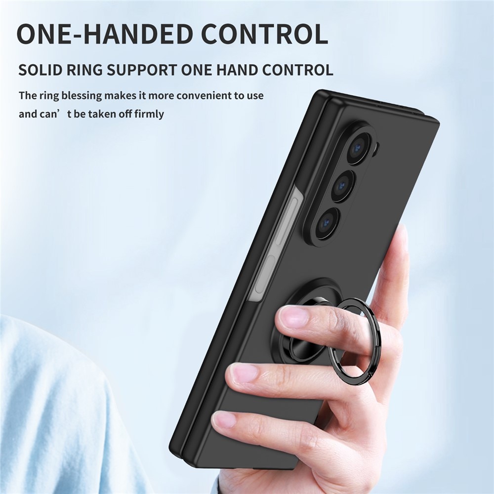 Samsung Galaxy Z Fold 7 Kuori magneettinen rengaspidikkeellä musta