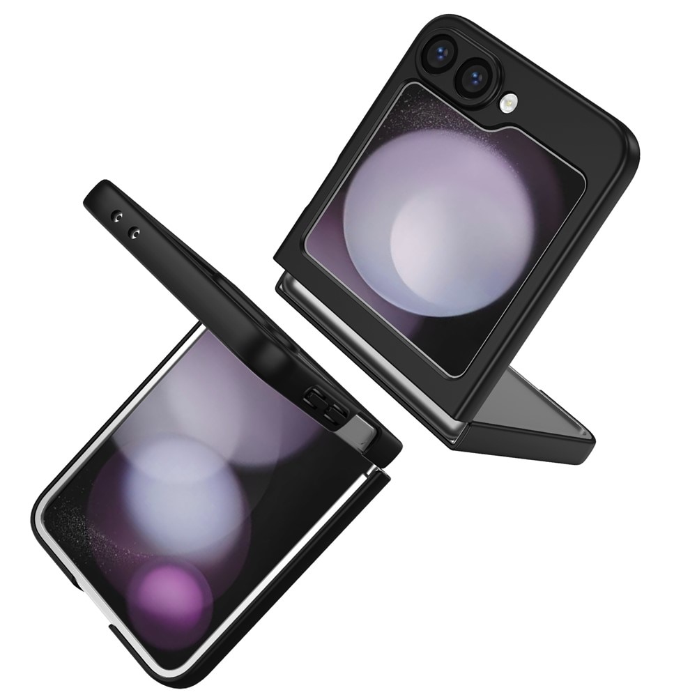 Samsung Galaxy Z Flip 7 Kuori magneettinen rengaspidikkeellä musta
