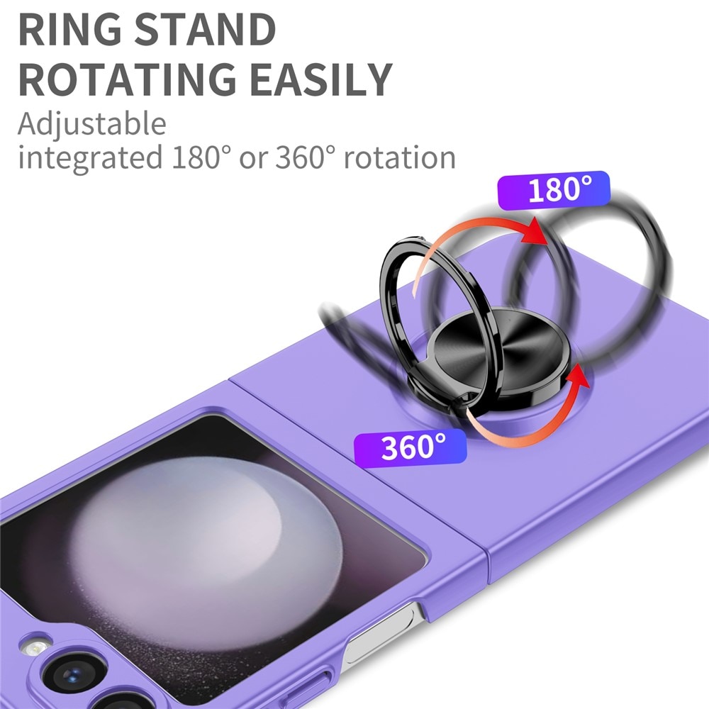 Samsung Galaxy Z Flip 7 Kuori magneettinen rengaspidikkeellä Liila