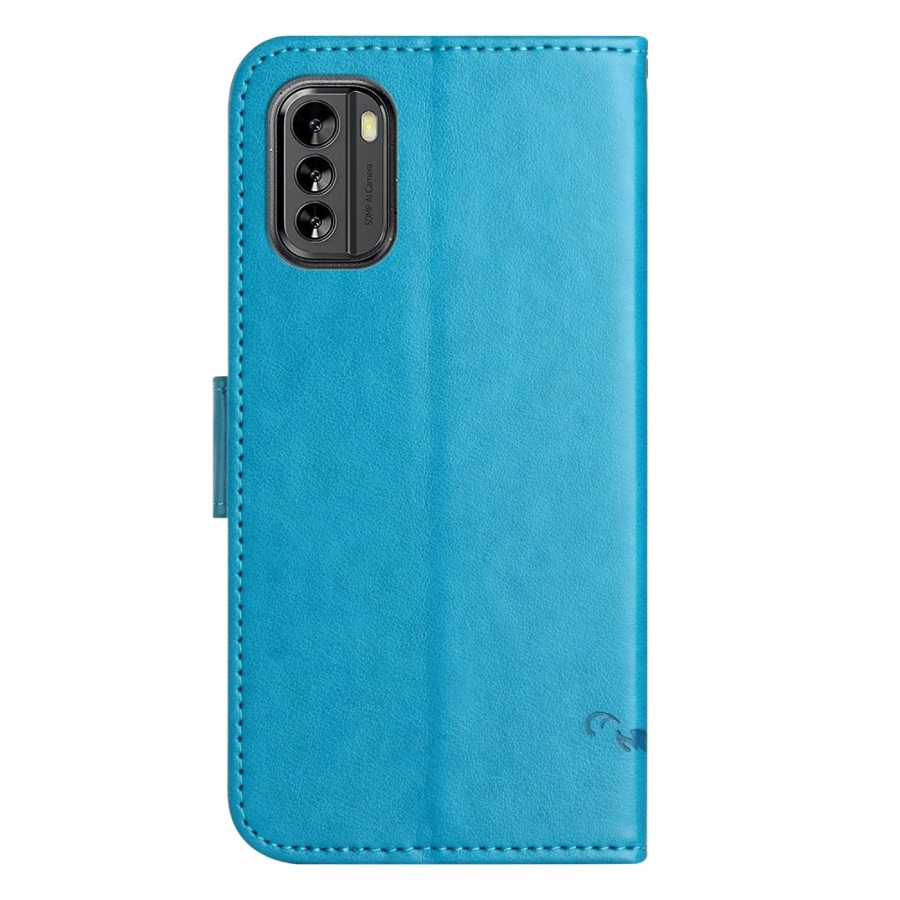 Nahkakotelo Perhonen Nokia G60 sininen