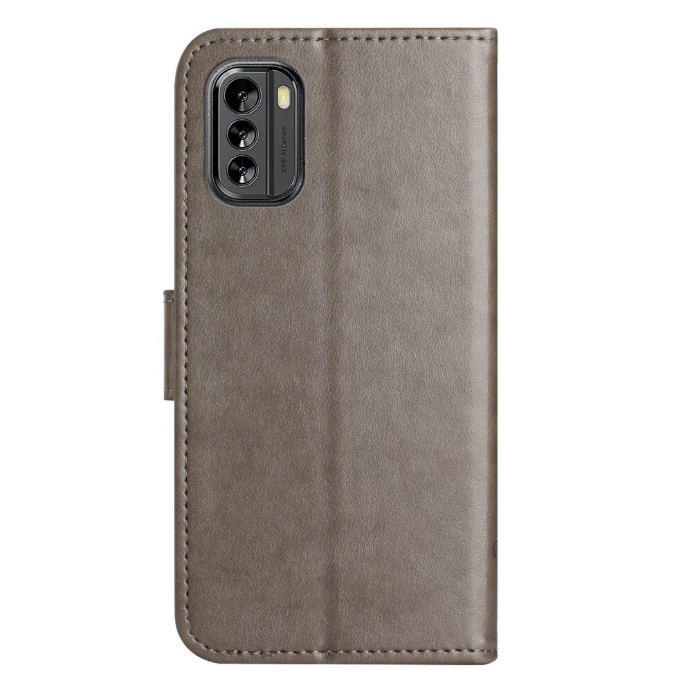 Nahkakotelo Perhonen  Nokia G60 Harmaa