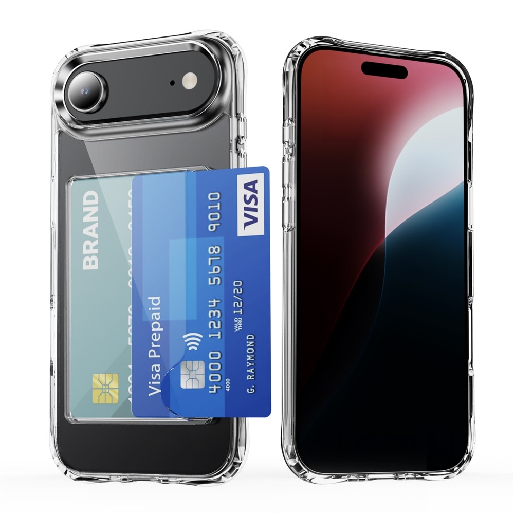 Hybridikuori Korttitaskulla iPhone 17 Air Kirkas