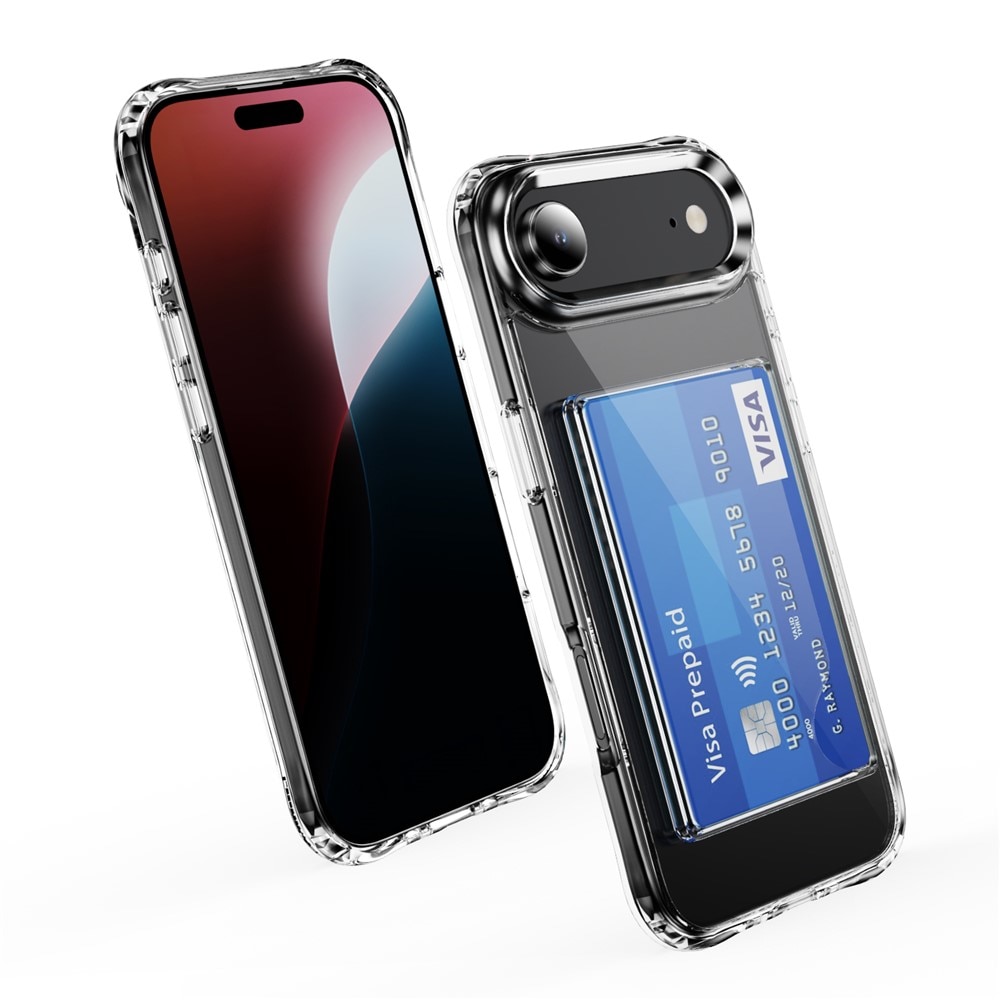 Hybridikuori Korttitaskulla iPhone 17 Air Kirkas