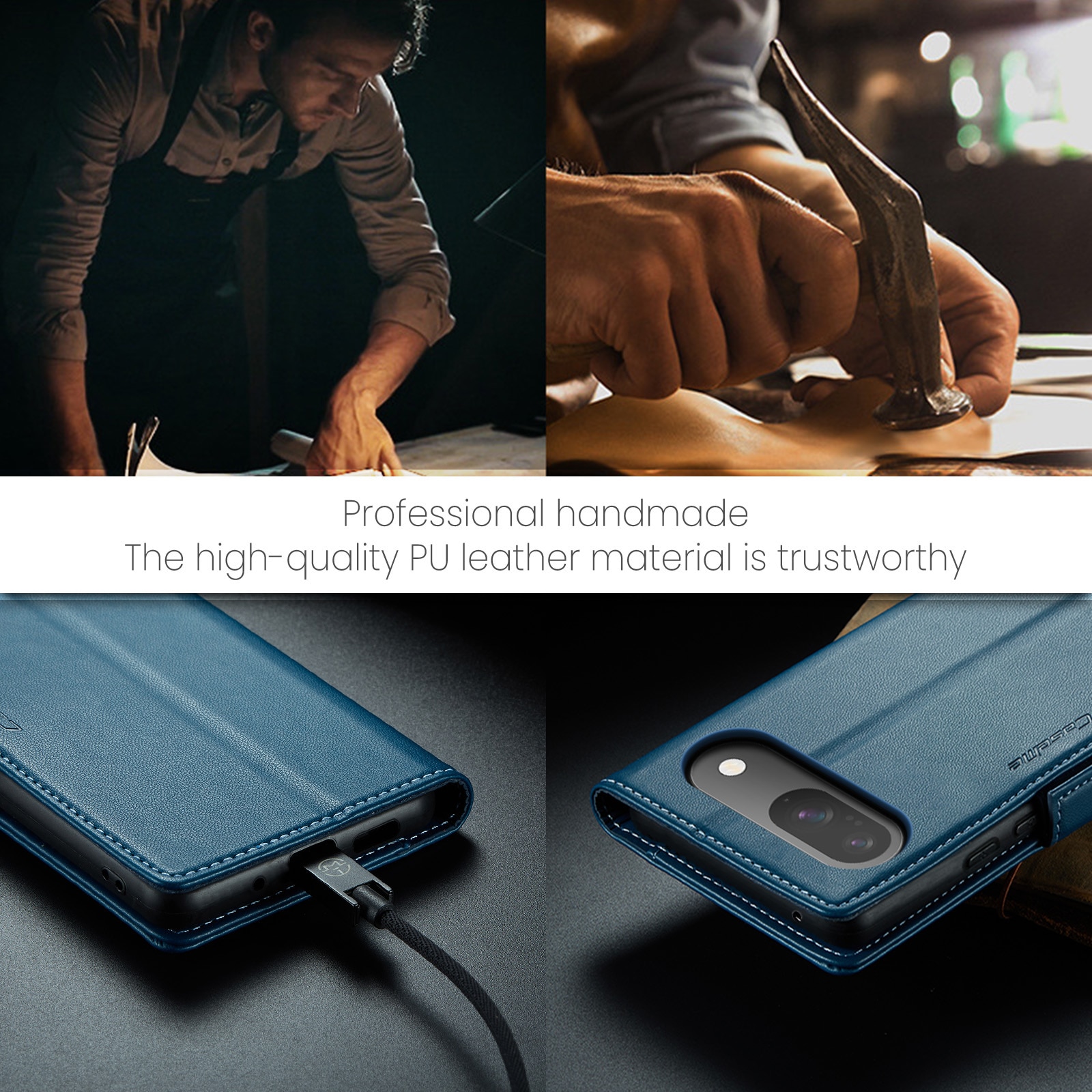RFID Slim Lompakkokotelo Google Pixel 10 Pro Sininen