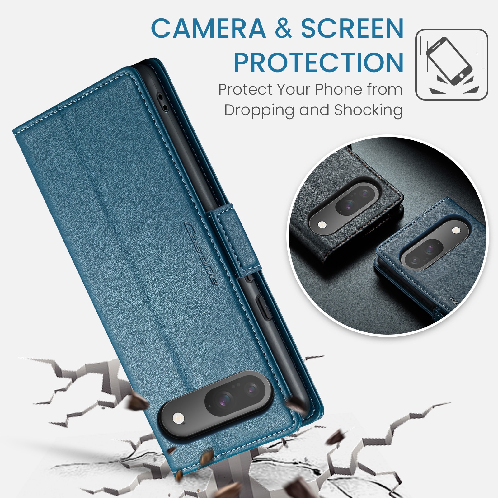 RFID Slim Lompakkokotelo Google Pixel 10 Pro Sininen