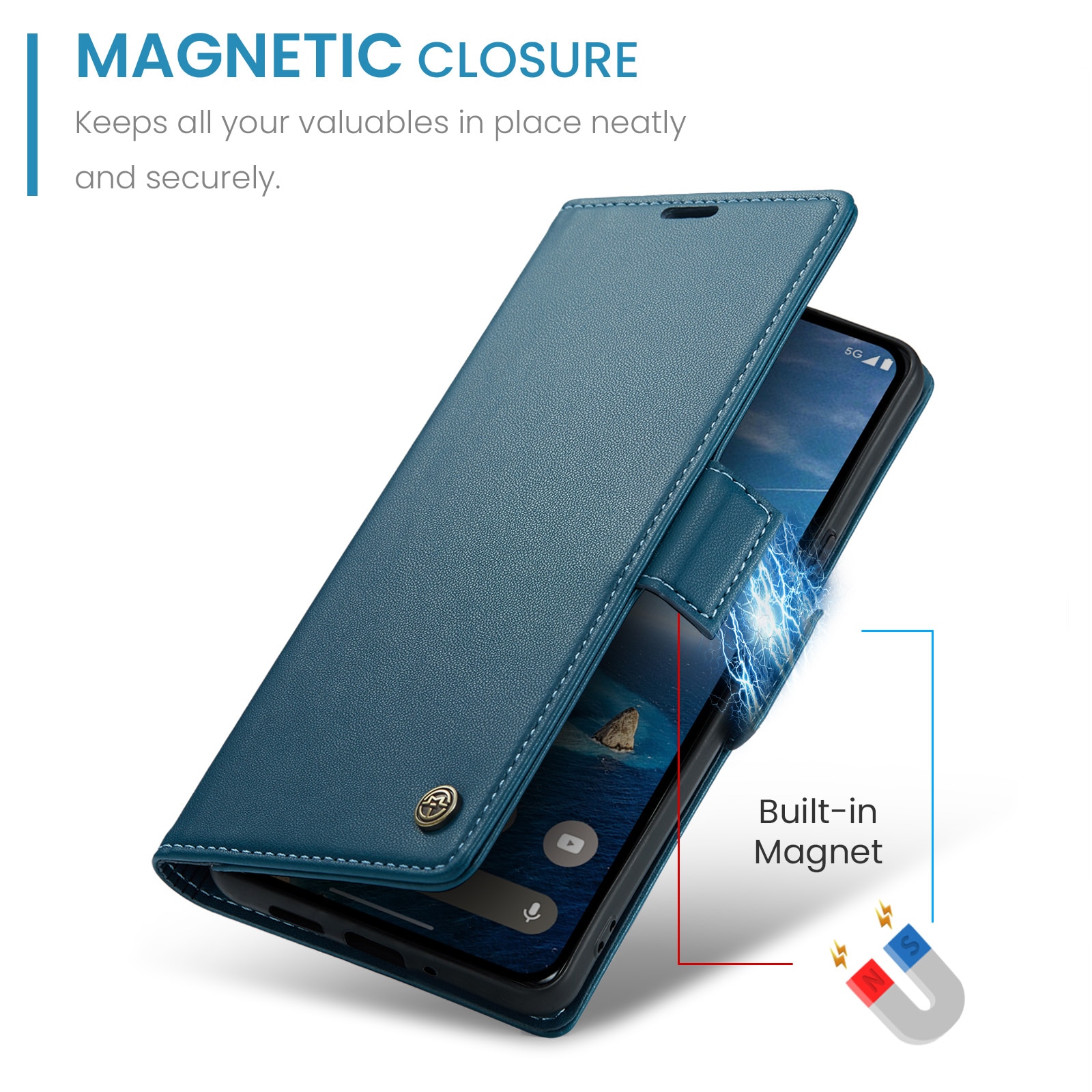 RFID Slim Lompakkokotelo Google Pixel 10 Pro Sininen