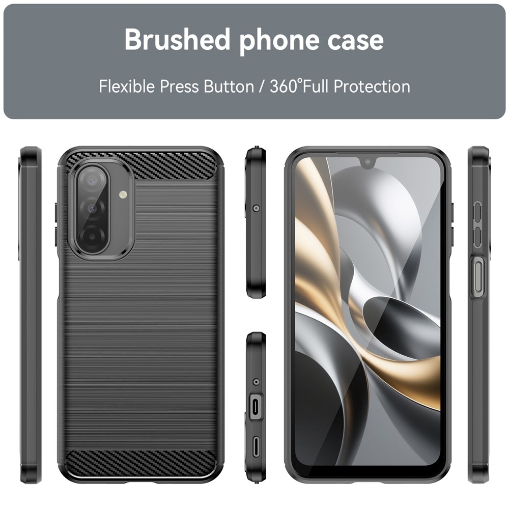 Samsung Galaxy A17 Kuori TPU Brushed Musta