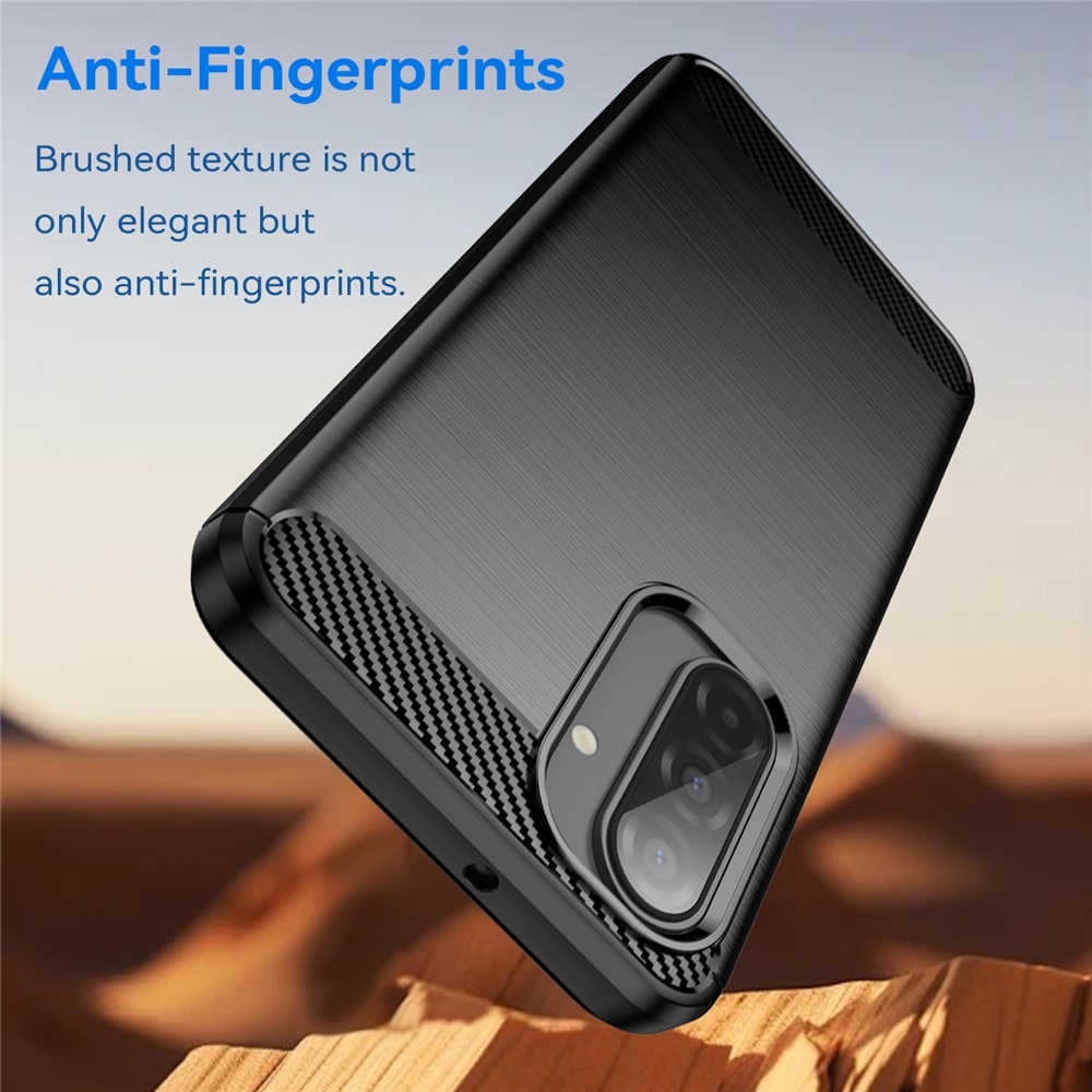 Samsung Galaxy A17 Kuori TPU Brushed Musta
