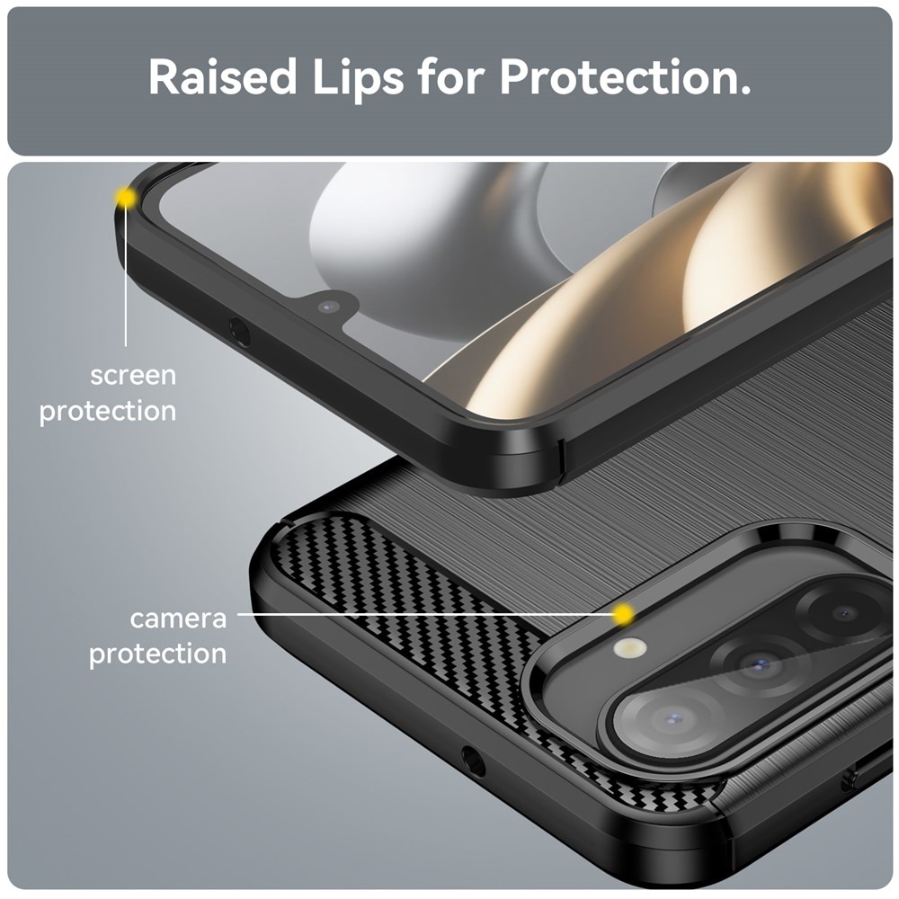 Samsung Galaxy A17 Kuori TPU Brushed Musta