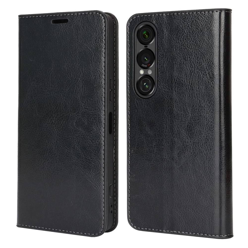 Suojakotelo Aito Nahka Sony Xperia 1 VII Musta