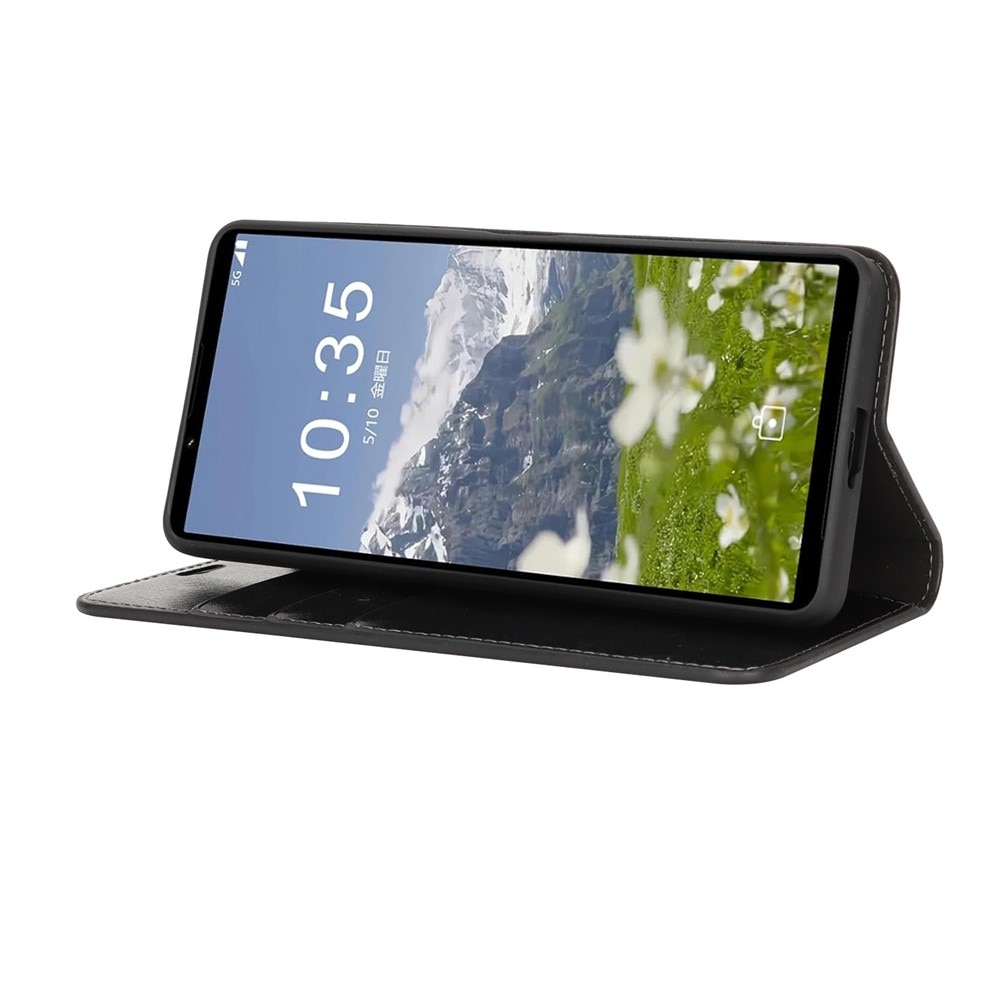 Suojakotelo Aito Nahka Sony Xperia 1 VII Musta