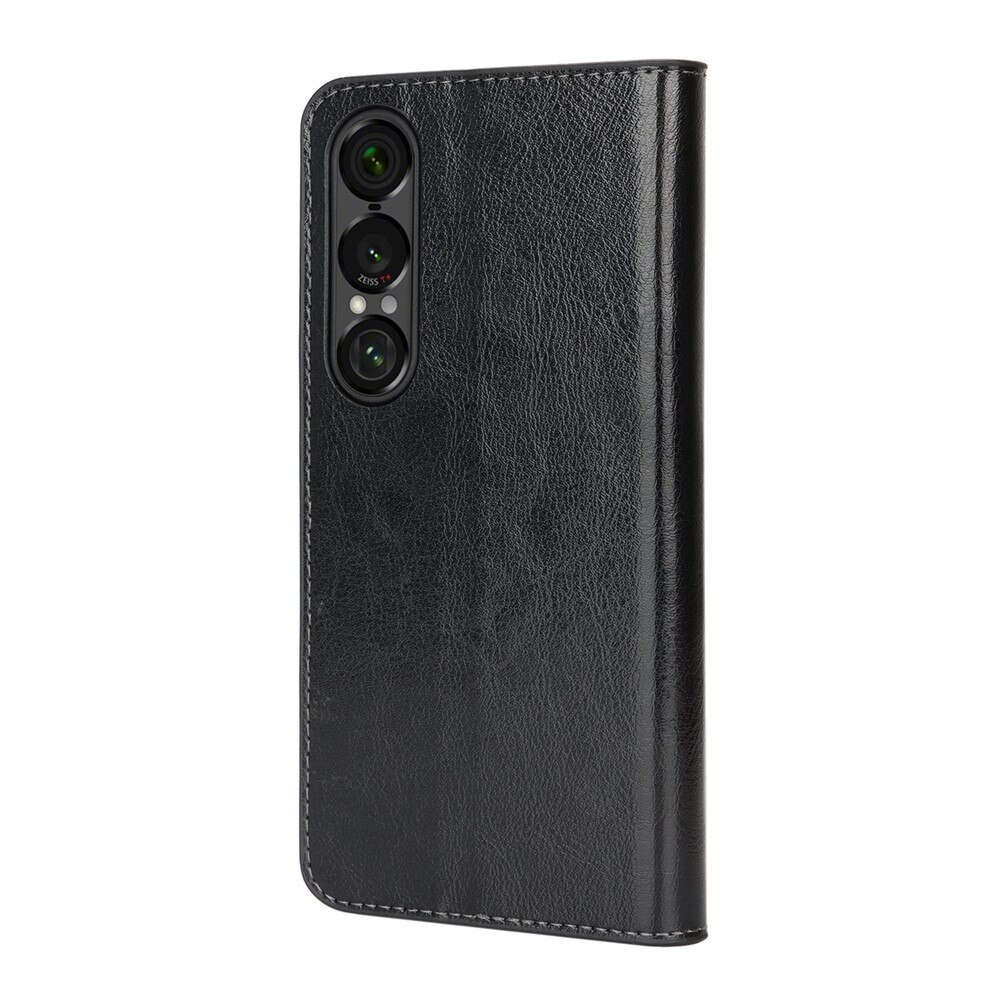 Suojakotelo Aito Nahka Sony Xperia 1 VII Musta