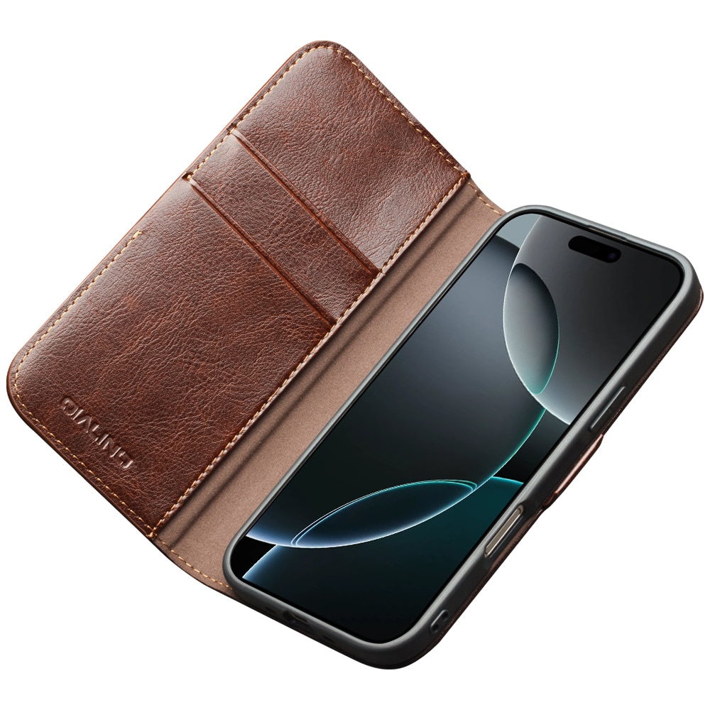 Leather Wallet Case iPhone 17 Pro Max Ruskea