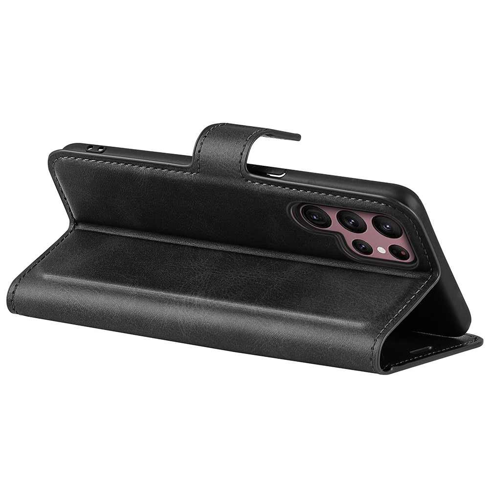 Leather Wallet Samsung Galaxy S23 Ultra Black