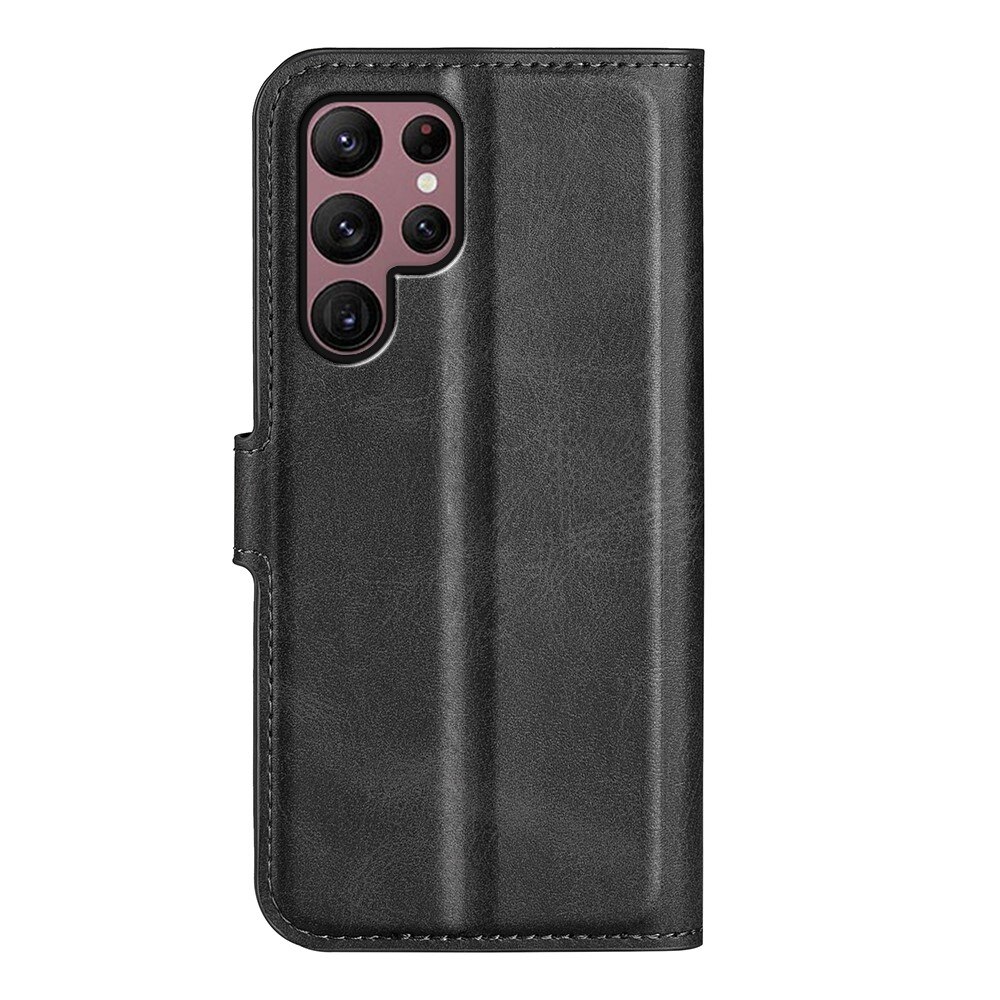 Leather Wallet Samsung Galaxy S23 Ultra Black