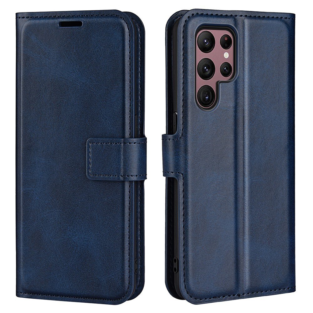 Leather Wallet Samsung Galaxy S23 Ultra Blue