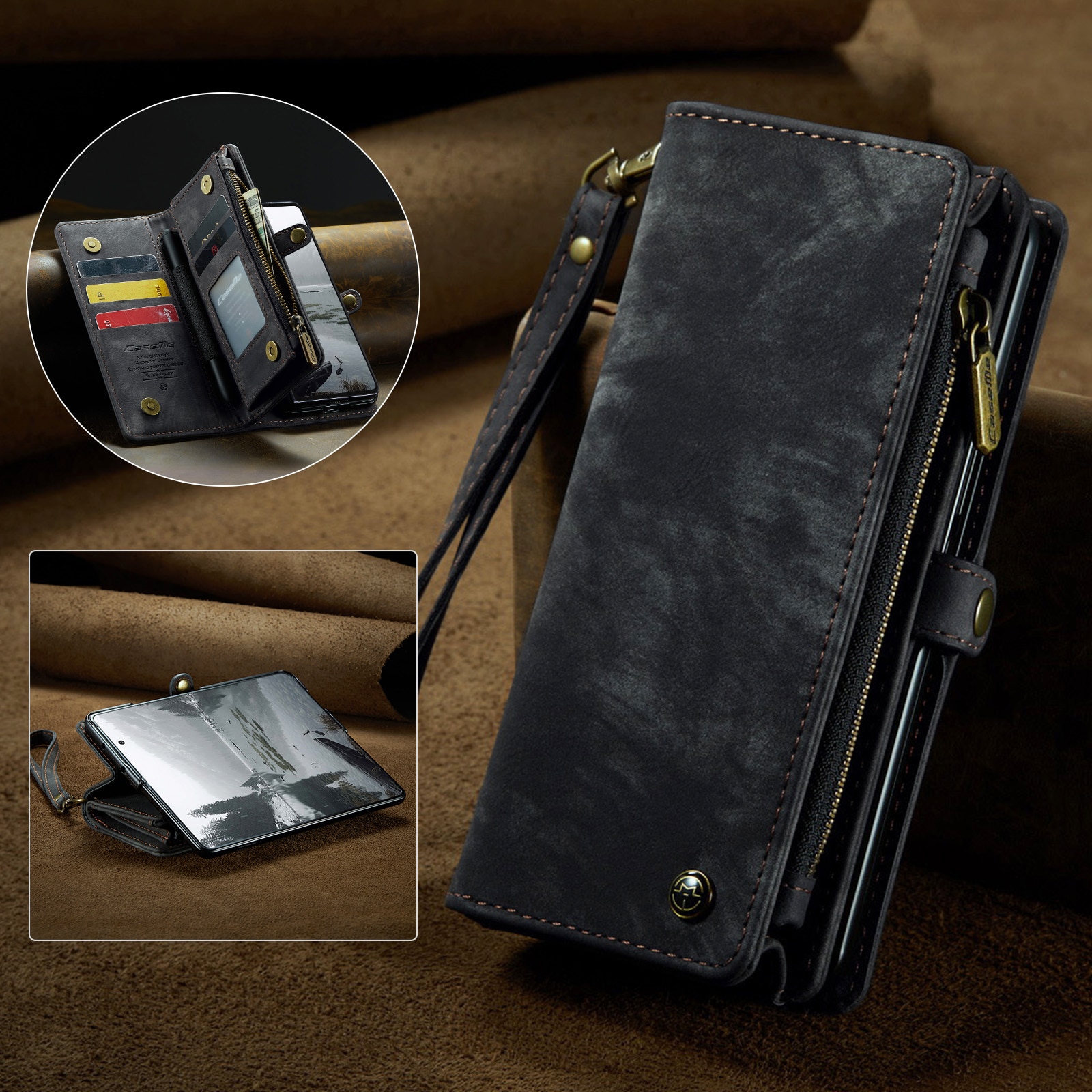 Multi-slot Suojakotelo Samsung Galaxy Z Fold 7 Harmaa