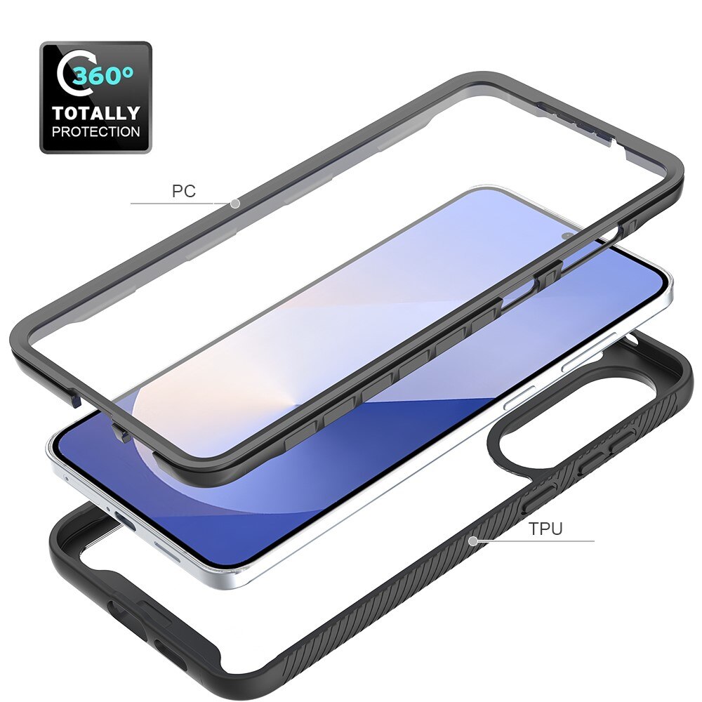 Full Protection Case Samsung Galaxy S25 Edge Musta