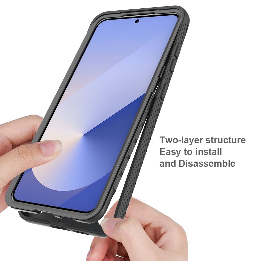 Full Protection Case Samsung Galaxy S25 Edge Musta