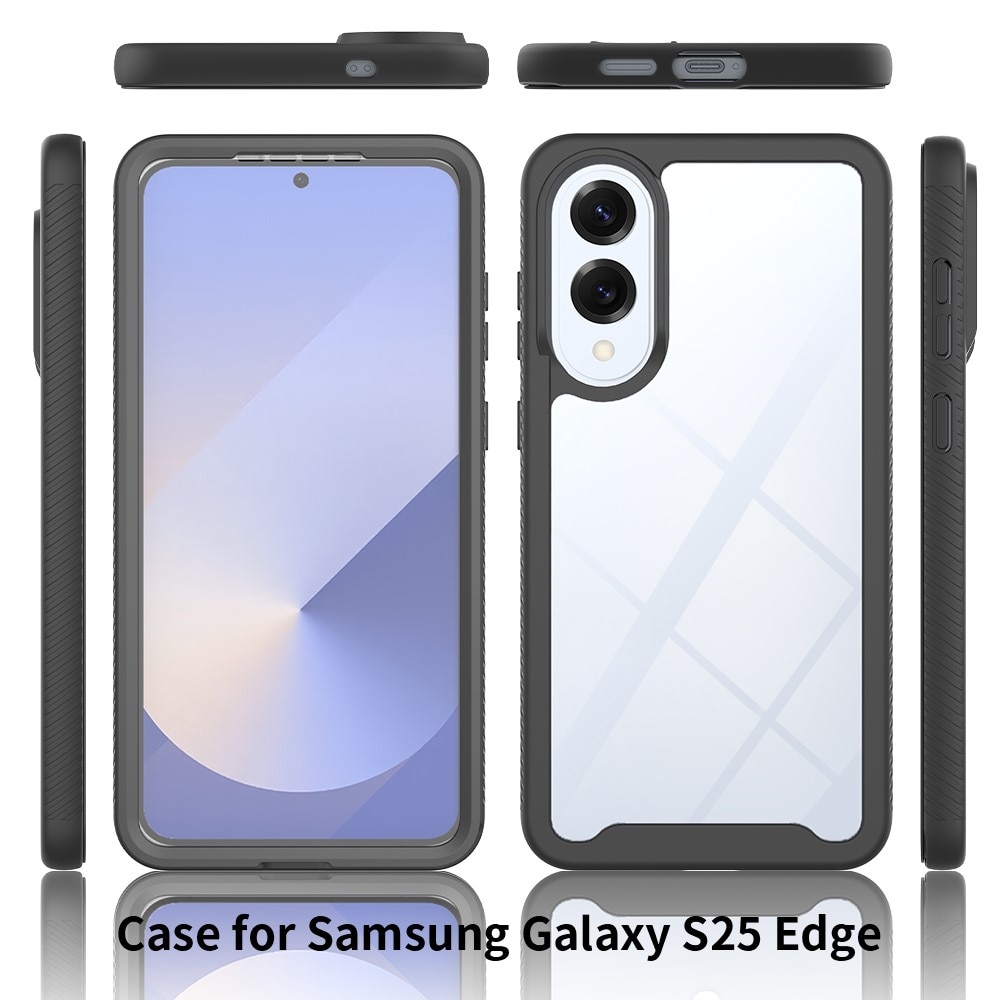 Full Protection Case Samsung Galaxy S25 Edge Musta